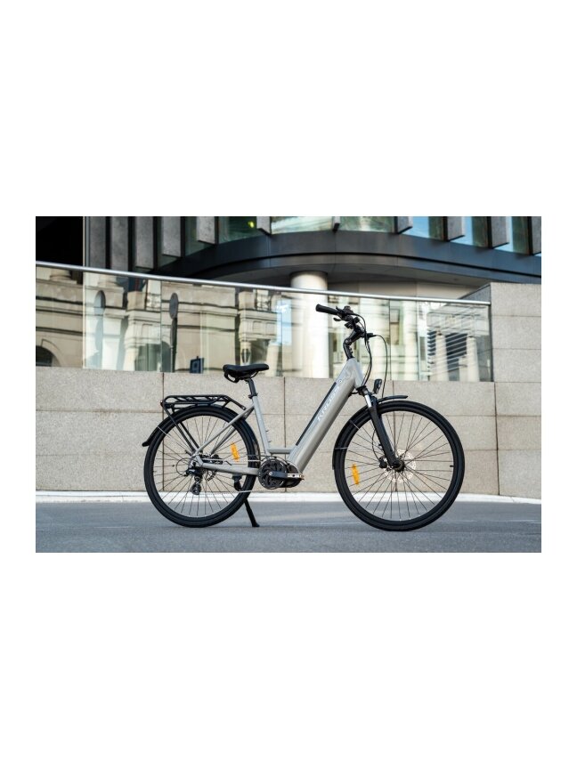 KROSS Trans Hybrid LS 2.0 561 Wh gry g elektrinis miesto dviratis (28") 16