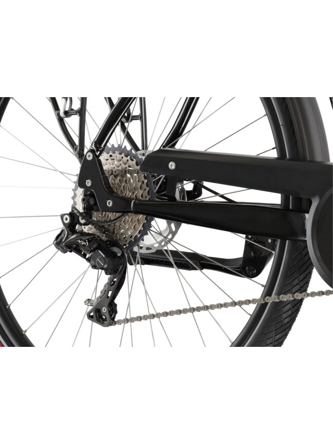 KROSS Trans Hybrid Prestige / 630 Wh / Black-Silver Gloss / elektrinis miesto dviratis (28") 13 KROSS Trans Hybrid Prestige / 630 Wh / Black-Silver Gloss / elektrinis miesto dviratis (28") 13