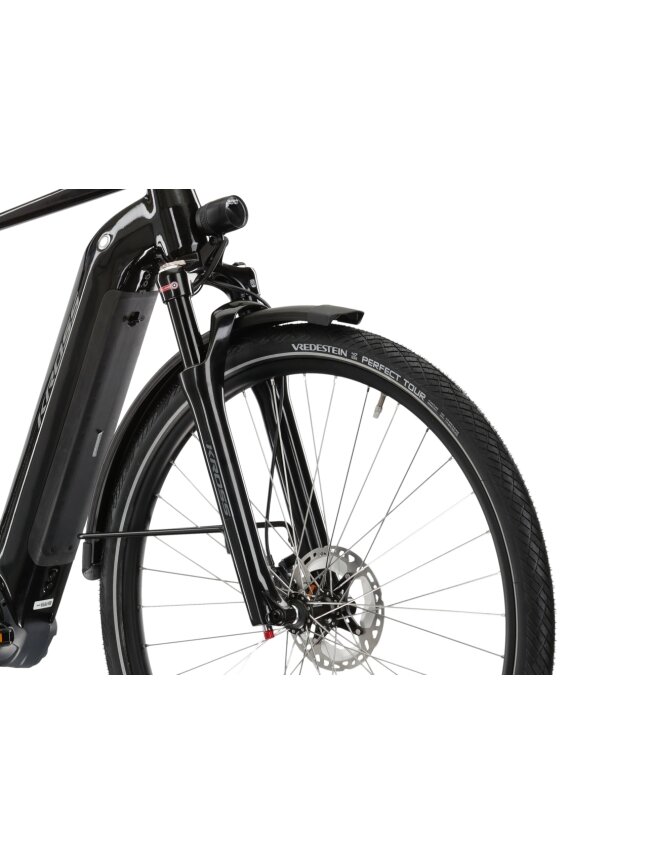 KROSS Trans Hybrid Prestige / 630 Wh / Black-Silver Gloss / elektrinis miesto dviratis (28") 7