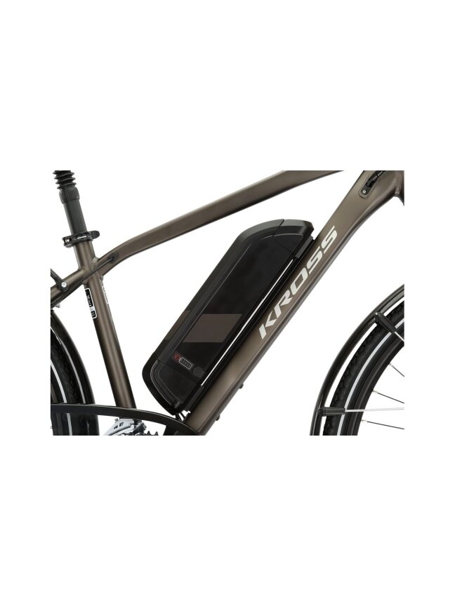 KROSS Trans Hybrid ZZ 522Wh bro-gry m elektrinis miesto dviratis (28") 4 KROSS Trans Hybrid ZZ 522Wh bro-gry m elektrinis miesto dviratis (28") 4