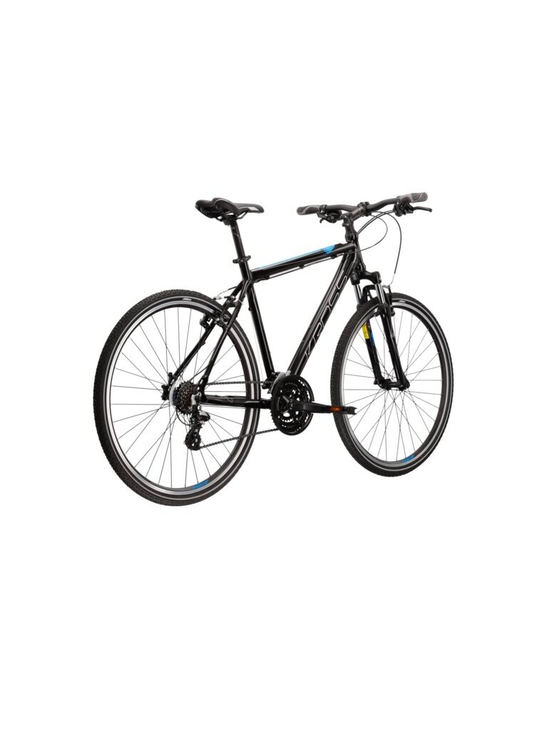 KROSS Evado 2.0 / Black-Blue Gloss / hibridinis dviratis (28") 2