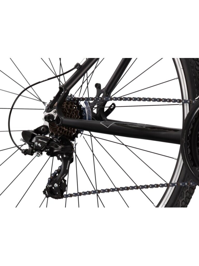 KROSS Evado 2.0 / Black-Blue Gloss / hibridinis dviratis (28") 3