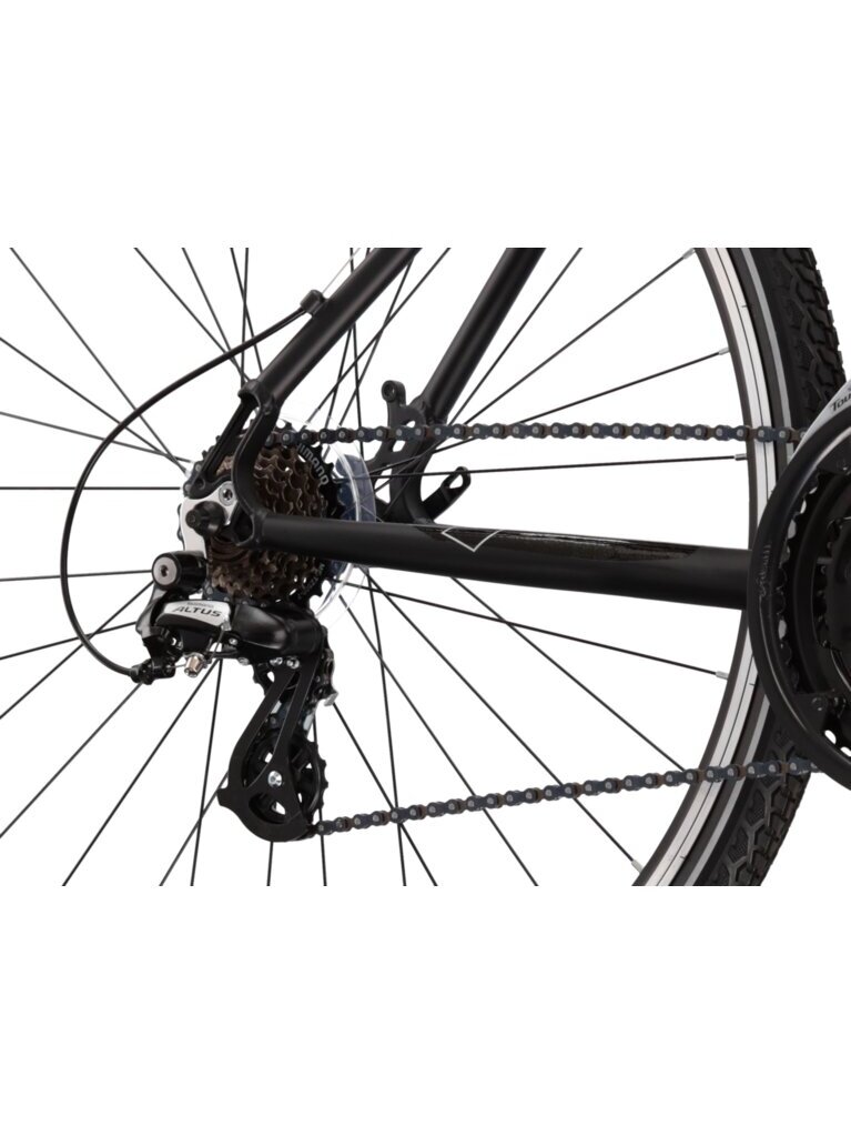 KROSS Evado 2.0 / Black-Green Matte / hibridinis dviratis (28") 4 KROSS Evado 2.0 / Black-Green Matte / hibridinis dviratis (28") 4