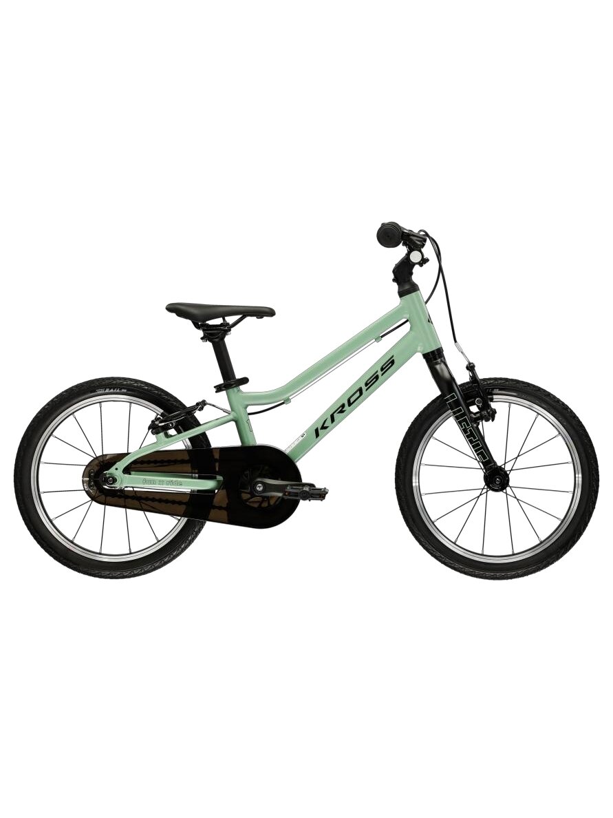 KROSS Liftie 16 U / Green - Black Matte / vaikiškas dviratis (16")