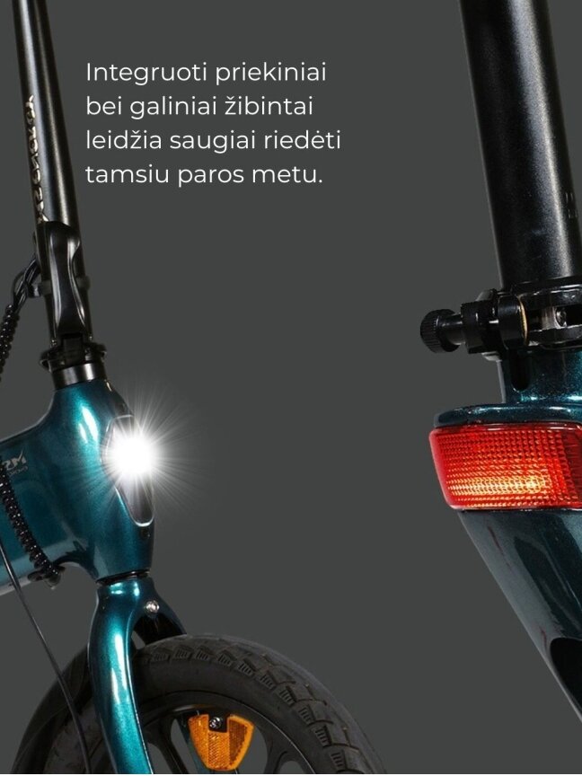 Sulankstomas elektrinis miesto dviratis MS ENERGY eBike i6 Green 6 Sulankstomas elektrinis miesto dviratis MS ENERGY eBike i6 Green 6
